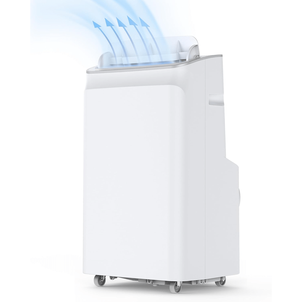 Ar Condicionado Portátil GAOMON 12.000 BTU com Controle Remoto, Desumidificador e Modo Sono - Unidade de Resfriamento Eficiente em Energia USB para Ambientes até 550 Pés², Design Elegante Branco, Refrigeração para Pequenos Espaços, Painel Minimalista, Alç