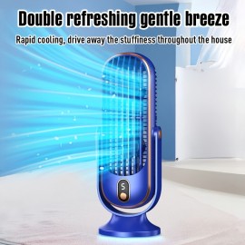Ventilador Portátil De Grande Bateria E Motor Duplo, Arrefecedor De Ar Pequeno Para Uso Doméstico, Ventilador De Resfriamento De Ar De 5 Velocidades, Secador De Cabelo De 720°, Ventilador USB Portátil Para Escritório, Viagem, Acampamento, RV Ao Ar Livre, 