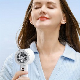 Ventilador de turbina portátil, mini ventilador pessoal ajustável em 100 velocidades com cabo USB adequado para viagens ao ar livre e interior e exterior