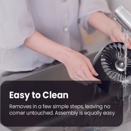 Ventilador de mesa pequeno, ventilador de clipe USB, vento forte e ultra-silencioso, ajustável a 360°, 3 velocidades, ventilador pessoal mini USB-C prefixado, adequado para escritório, mesa de dormir