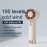Ventilador portátil de mão, ventilador turbo mini ajustável de 100 velocidades, ventilador rápido ajustável de 5 velocidades, ventilador pessoal recarregável de alta capacidade de 3600 mAh, corpo de textura metálica, display digital LCD, secador de cabelo