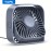 Ventilador de Mesa USB Compacto com 3 Velocidades e Operação Silenciosa de 360° - Refrigeração Portátil Leve para Casa, Escritório, Residência Estudantil e Viagem - Cinza, Ventilador Portátil