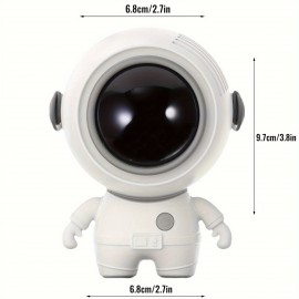 Ventilador Portátil de Mão, Ventilador com Corda para Pendurar Astronauta, Mini Ventilador de Pescoço Refrescante com 3 Velocidades e Carregamento USB, Para Homens e Mulheres Adultos