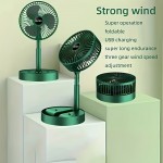 Ventilador de mesa portátil USB Ventilador pequeno Ventilador redondo Ventilador de mesa silencioso recargável Ventilador elétrico portátil Ventilador elétrico doméstico Cozinha doméstica Acampamento ao ar livre Dormitório Escritório Ventilador de circula