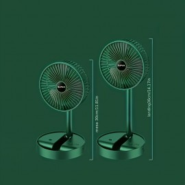 Ventilador de mesa portátil USB Ventilador pequeno Ventilador redondo Ventilador de mesa silencioso recargável Ventilador elétrico portátil Ventilador elétrico doméstico Cozinha doméstica Acampamento ao ar livre Dormitório Escritório Ventilador de circula