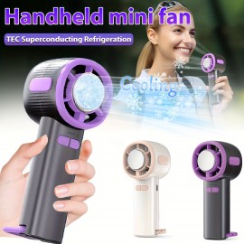 Ventilador Mini Silencioso TEC com Modos de Resfriamento Rápido Portátil/Mesa/Ajustável em 3 Velocidades, Bateria Duradoura de 1200mAh, Design Dobrável e Clipe para Escalada - Perfeito para Atividades ao Ar Livre no Verão