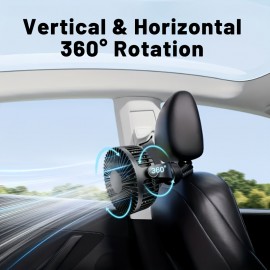 Ventilador elétrico recarregável por USB, ventilador rotativo de 360 graus, mini ventilador octopus portátil, ventilador de arrefecimento portátil de 3 velocidades, adequado para cabides, suportes, embalagens, exterior, secretária, escritório e muitos out