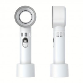 Este ventilador portátil USB é elegante, compacto e fresco, com um design sem lâminas para uma utilização fácil de mão ou em pé. Associado a um mini secador de cabelo, é adequado para casa, escritório, quarto e acampamentos ao ar livre/festivais de música