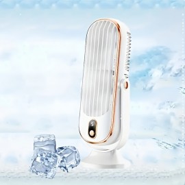 Ventilador USB portátil | 5 velocidades, giro de 720°, brisa fresca silenciosa, uso interior/exterior, ideal para casa, escritório, viagem, acampamento, RV, presente perfeito para o Natal e o Dia dos Namorados, essencial para acampar, ventilador de mesa m