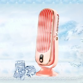 Ventilador USB portátil | 5 velocidades, giro de 720°, brisa fresca silenciosa, uso interior/exterior, ideal para casa, escritório, viagem, acampamento, RV, presente perfeito para o Natal e o Dia dos Namorados, essencial para acampar, ventilador de mesa m
