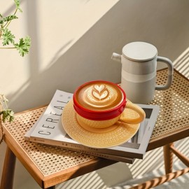 Caneca de Café Novidade, Caneca de Café Criativa Com Pires, Presente Criativo Para Aniversário, Natal, Dia Dos Namorados