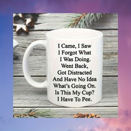 Caneca de Café Cerâmica Branca Divertida de 11oz com Citação Humorística - Caneca Reutilizável e Multifuncional para Chá, Café, Suco - Presente Perfeito para Amigos, Namorados, Família e Colegas - Somente Lavagem à Mão, Utensílio de Bebida Divertido | Aca