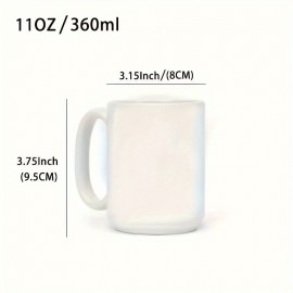 Caneca de Café Cerâmica Branca Divertida de 11oz com Citação Humorística - Caneca Reutilizável e Multifuncional para Chá, Café, Suco - Presente Perfeito para Amigos, Namorados, Família e Colegas - Somente Lavagem à Mão, Utensílio de Bebida Divertido | Aca