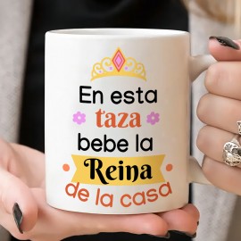 1pc, 11oz Caneca de Cerâmica com Impressão de Letra Espanhola e Design Floral - Copo de Café e Chá Isolante, Lavar à Mão, Perfeito para Uso Diário ou Presente de Ano Novo para o Dia da Mãe, Caneca de Café (Feita nos EUA)