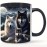 1peça 11oz Caneca de Porcelana com Tema de Lobo - Ideal para Café, Chá, Vinho e Mais - Presente Perfeita para Feriados e Ocasiões Especiais
