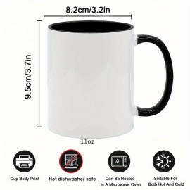 1peça 11oz Caneca de Porcelana com Tema de Lobo - Ideal para Café, Chá, Vinho e Mais - Presente Perfeita para Feriados e Ocasiões Especiais