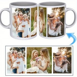 1pc - Caneca Personalizada 11oz 7 CoresCaneca de Café Personalizada, Caneca de Cerâmica com Texto ou Logotipo Personalizado, Presente Personalizado para Homens e Mulheres, com Foto e Palavras, Caneca de Chá Personalizável de 11 Oz