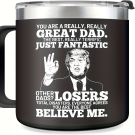Presentes de Dia dos Pais do Pai Filho ou Filha, Presente para Homens para o Padrasto Legal, Papai Bônus Novo Papai Padrinho Aniversário Natal Presentes da Esposa ou Crianças Caneca Azul-Ciano - Preta, Perfeito para o Dia de Ação de Graças