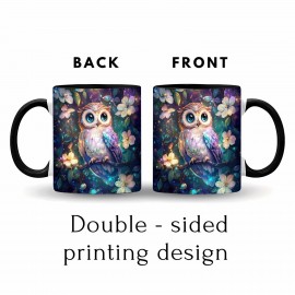 1pc Caneca de Ovelha em Cerâmica Whimsy Woods, 11oz Caneca de Café em Porcelana com Design Floral, Ideal para Natal, Páscoa, Ano Novo, Dia dos Namorados, Presentes de Aniversário, Uso no Escritório e Casa