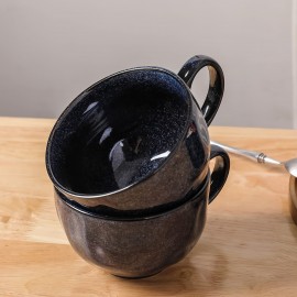 Conjunto de Canecas Gigantes da Vicrays para Sopa e Café - Tigelas Grandes de Cerâmica com Alça Larga, Conjunto de Copos para Cereais e Capuchinho Amigos, 800ml