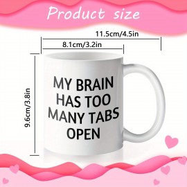 Caneca de café 1 unidade, caneca grande de café de 11oz com alça cerâmica, peso pesado indispensável, engraçada, fofa e legal, presente de elefante branco para homens e mulheres, ele ela colega masculino feminina melhor amigo BBF irmã irmão marido anivers