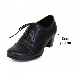 Sapatos de Salto Médio com Fecho de Lacre para Mulher com Ponta Redonda