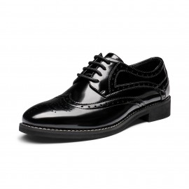 Sapatos de vestir clássicos para mulheres com atacadores, estilo formal de bico de asa, confortáveis e duráveis, estilo versátil