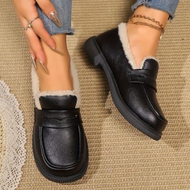 Sapatos Oxford Elegantes Femininos: Sem Estação, Solado de Borracha e Forro de Tecido.