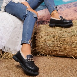 Sapatos Oxford Elegantes Femininos: Sem Estação, Solado de Borracha e Forro de Tecido.