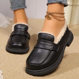 Sapatos Oxford Elegantes Femininos: Sem Estação, Solado de Borracha e Forro de Tecido.