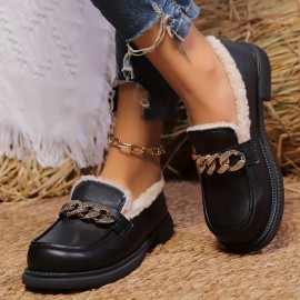 Sapatos Oxford Elegantes Femininos: Sem Estação, Solado de Borracha e Forro de Tecido.