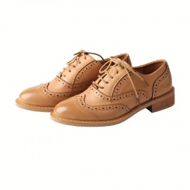 TMA EYES Novo Versátil Elegante Retro Clássico Entalhado Sapatos de Mulheres de Sola Grossa Respirável Salto Grosso Loafers