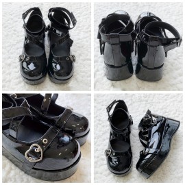 Elegantes Sapatos de Salto Alto Mary Jane para Mulheres - Sapatos Sociais de Cor Sólida para Todas as Estações com Enfeite de Laço, Sola de Borracha Antiderrapante, Ponta Lisa, Parte Superior/Micromalha/Meia Interna em Microfibra - Oxford Plataforma Estil