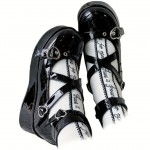 Elegantes Sapatos de Salto Alto Mary Jane para Mulheres - Sapatos Sociais de Cor Sólida para Todas as Estações com Enfeite de Laço, Sola de Borracha Antiderrapante, Ponta Lisa, Parte Superior/Micromalha/Meia Interna em Microfibra - Oxford Plataforma Estil