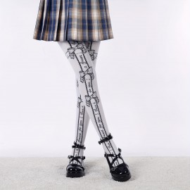 Elegantes Sapatos de Salto Alto Mary Jane para Mulheres - Sapatos Sociais de Cor Sólida para Todas as Estações com Enfeite de Laço, Sola de Borracha Antiderrapante, Ponta Lisa, Parte Superior/Micromalha/Meia Interna em Microfibra - Oxford Plataforma Estil