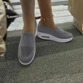 Sandálias Casuais Femininas Respiráveis e Antiderrapantes para Caminhada, Adequadas para Todas as Estações