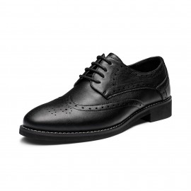 Oxfords Clássicos Femininos com Cadarço, Brogue de Asa Formal para Negócios, Confortáveis e Duráveis, Estilo Versátil