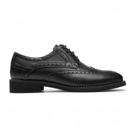 Oxfords Clássicos Femininos com Cadarço, Brogue de Asa Formal para Negócios, Confortáveis e Duráveis, Estilo Versátil