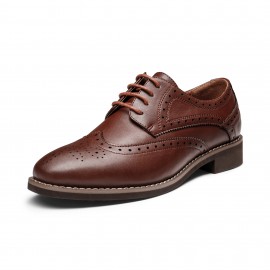 Oxfords Clássicos Femininos com Cadarço, Brogue de Asa Formal para Negócios, Confortáveis e Duráveis, Estilo Versátil
