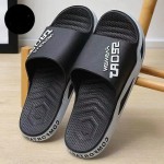 Sandálias para homens, antiderrapantes e resistentes ao desgaste, chinelos de almofada de recuperação ultraconfortáveis, sapatos de praia de verão macios com suporte de arco baixo
