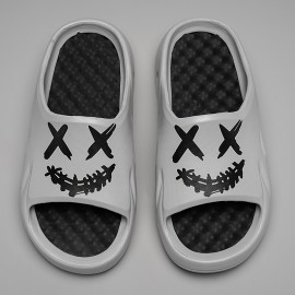 Trendy Pillow Slides para Homens e Mulheres | Chinelos Unissex Estilo Graffiti de EVA | Sola Macia, Antiderrapante e Leve | Sapatos de Massagem Confortáveis para Uso Interno/Externo | Design de Desenho Animado | Duráveis e Estilosos para Uso Doméstico e d