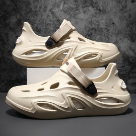 Sandálias Masculinas Antiderrapantes de EVA Novas em - Sapatos Leves e Respiráveis para Praia, Uso Casual no Verão, Condução ao Ar Livre, Esportes Internos & Externos - Bege, Calçados Sem Cadarço | Calçado Leve