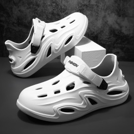 Sandálias Masculinas Antiderrapantes de EVA Novas em - Sapatos Leves e Respiráveis para Praia, Uso Casual no Verão, Condução ao Ar Livre, Esportes Internos & Externos - Bege, Calçados Sem Cadarço | Calçado Leve
