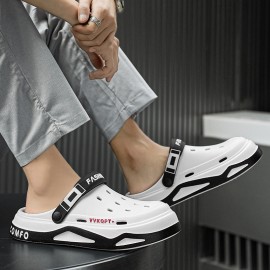 Sapatos de dedo com sola macia e leve para homem, respiráveis, para o verão, chinelos de dedo para homem, sapatos de praia de dupla utilização