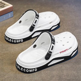 Sapatos de dedo com sola macia e leve para homem, respiráveis, para o verão, chinelos de dedo para homem, sapatos de praia de dupla utilização