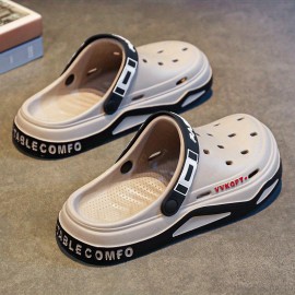 Sapatos de dedo com sola macia e leve para homem, respiráveis, para o verão, chinelos de dedo para homem, sapatos de praia de dupla utilização