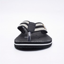 Chinelos de cor sólida para homem - Antiderrapantes, resistentes a odores, parte superior e sola em PVC, ideais para uso na praia, em casa e no banheiro, calçado de praia | Textura tecida | Material em PVC