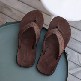 Chinelos de EVA para homem, chinelos de praia antiderrapantes, design de cor sólida com palmilhas de EVA para lazer/férias/usos de praia, adequados para interior/exterior/chuveiro, primavera/verão