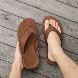 Chinelos de EVA para homem, chinelos de praia antiderrapantes, design de cor sólida com palmilhas de EVA para lazer/férias/usos de praia, adequados para interior/exterior/chuveiro, primavera/verão