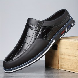 15103 Retro Collegiate Slip-On Bantuo - Sapatos Casuais Xadrez Preto & Azul com Sola de Borracha, Calçado Unissex Respirável para Praia, Rua e Primavera Verão Outono